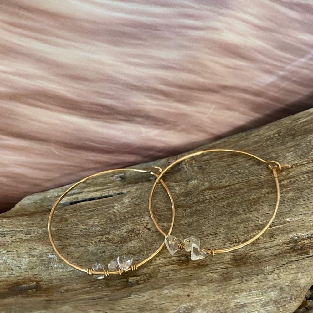 14k gold filled hoops